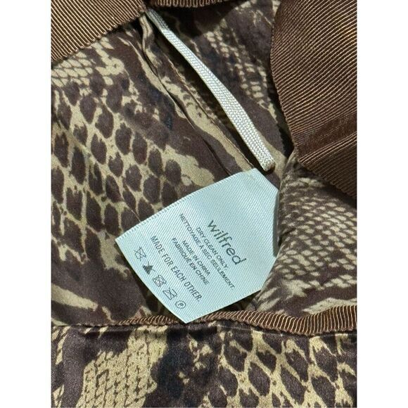 Wilfred 100% silk snake print front slit 2 - Picture 6 of 9